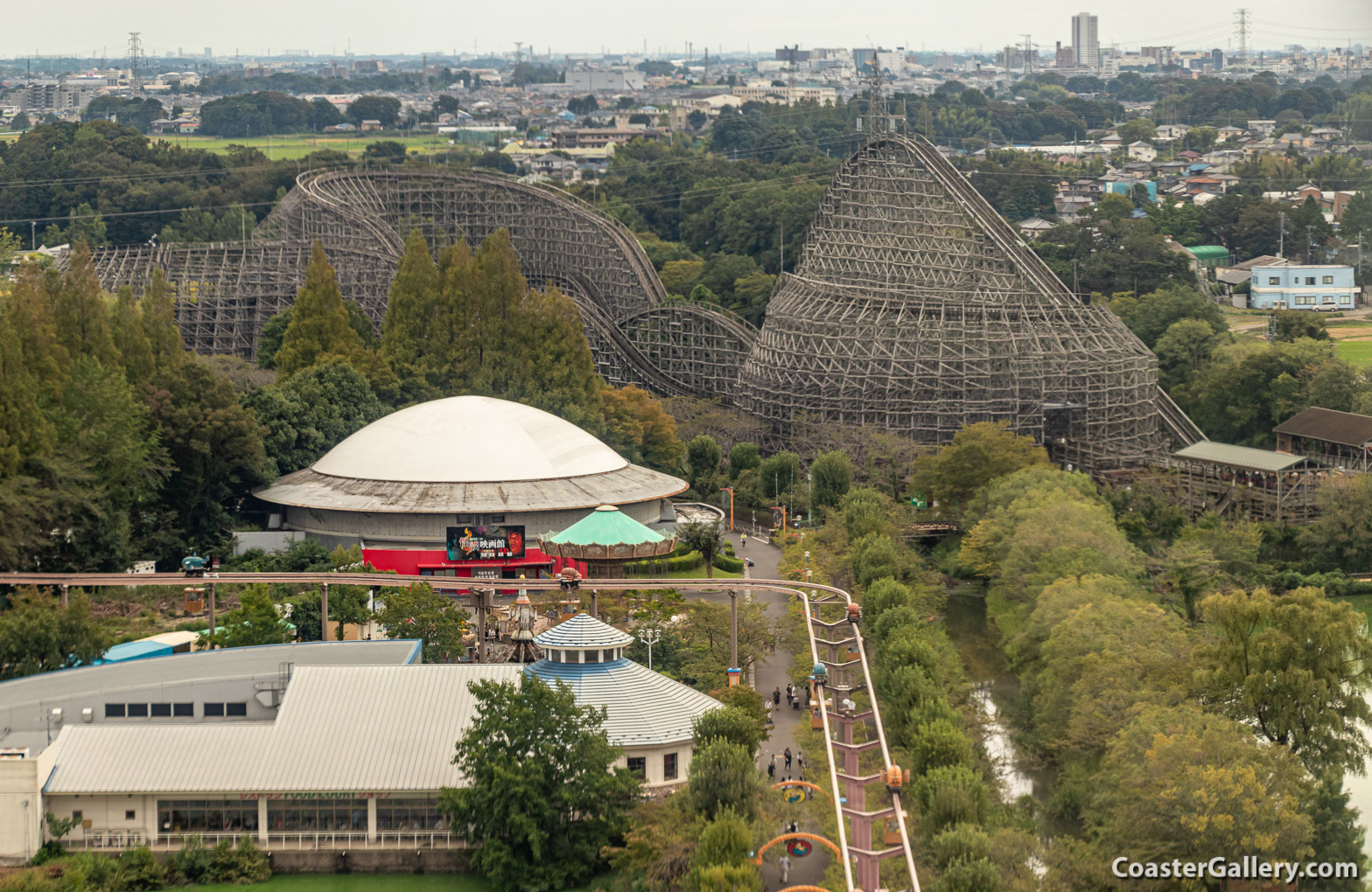 Regina roller coaster at the Tobu Zoo in Japan