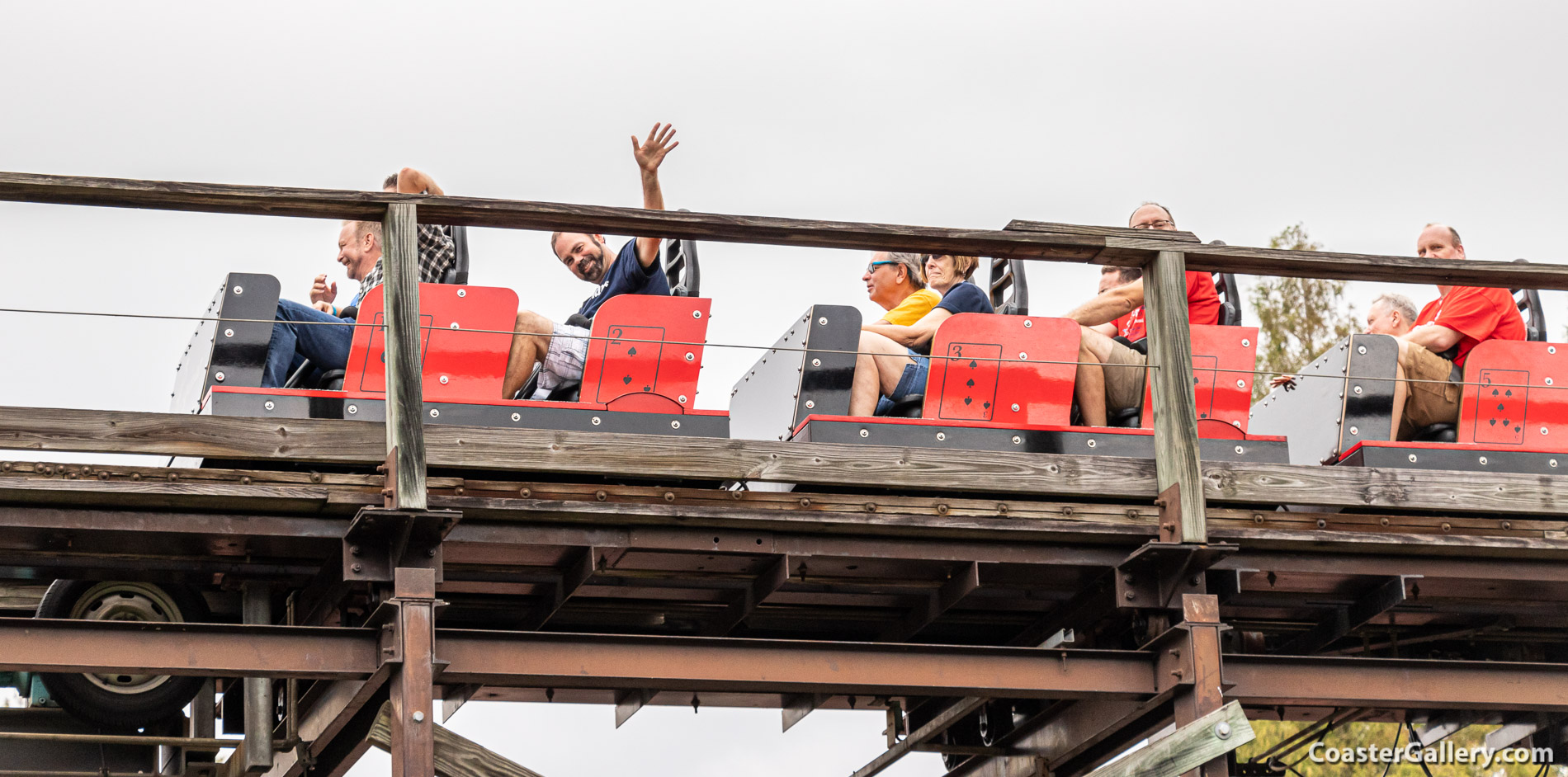 Intamin wooden roller coaster - Regina at the Tobu Zoo in Japan